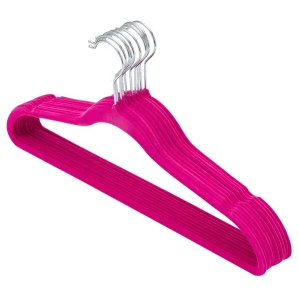 New Velvet Hangers Clothing Grooves Are Ideal For Use