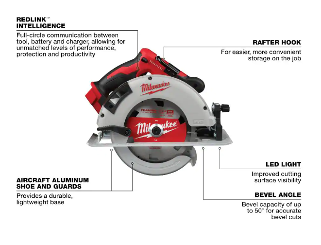 M18 18V Lithium-Ion Brushless Cordless 7-1/4 in. Circular Saw (Tool-Only)