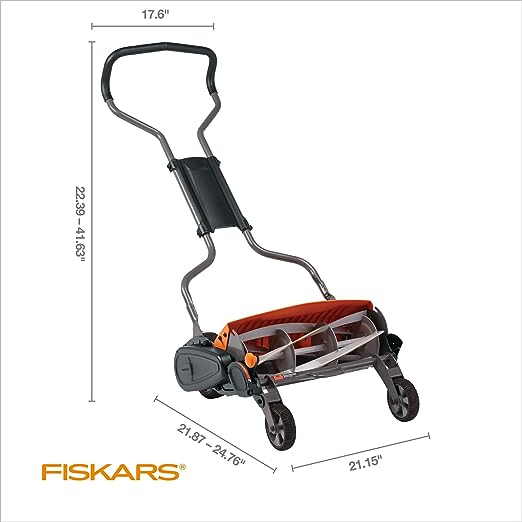 Fiskars StaySharp Max Reel Push Lawn Mower - 18