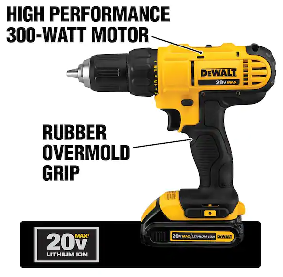 💝(LAST DAY CLEARANCE SALE 70% OFF)20V MAX Cordless 10 Tool Combo Kit with (2) 20V 2.0Ah Batteries, Charger, and Bag