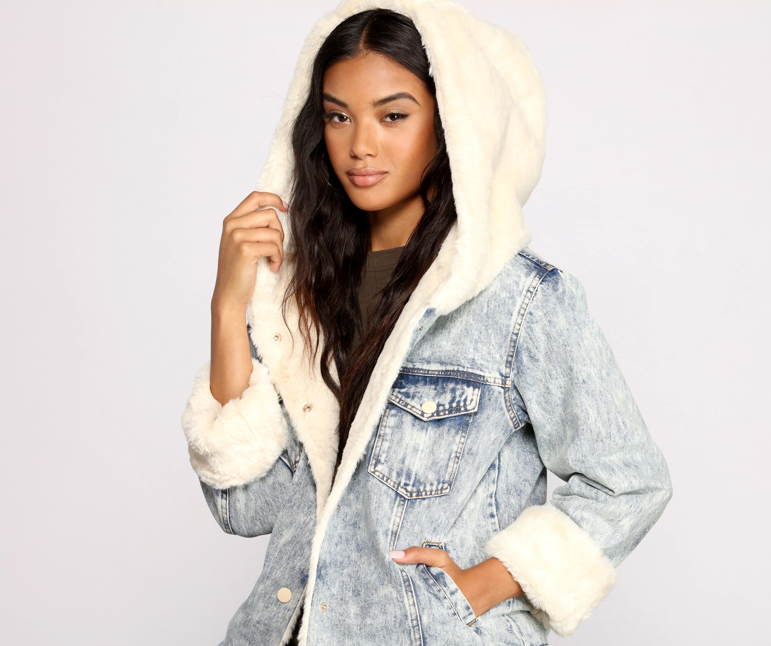 Faux-Ever Stylin' Denim Jacket