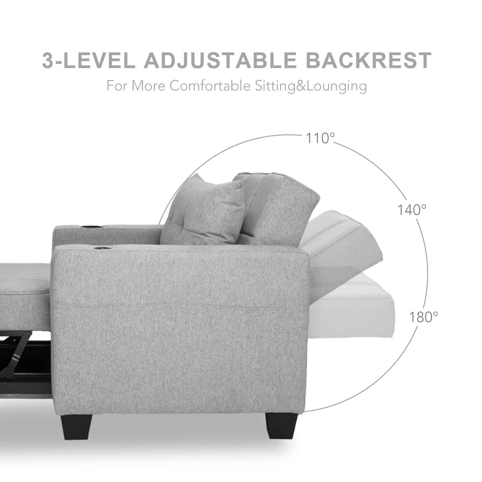 ⏰Clearance Promotion - Futon Chair Bed Convertible Space-saving Sofa Bed