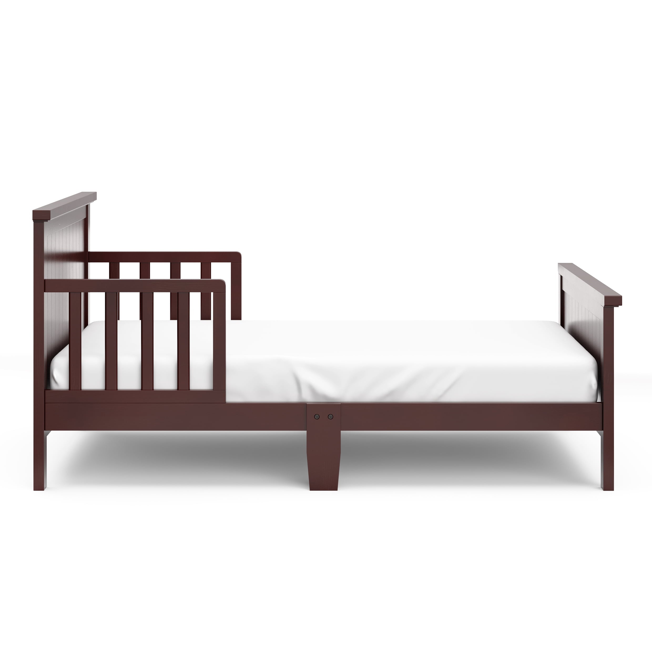 Graco Bailey Wood Single Toddler Kids Bed, Guardrails Included Espresso