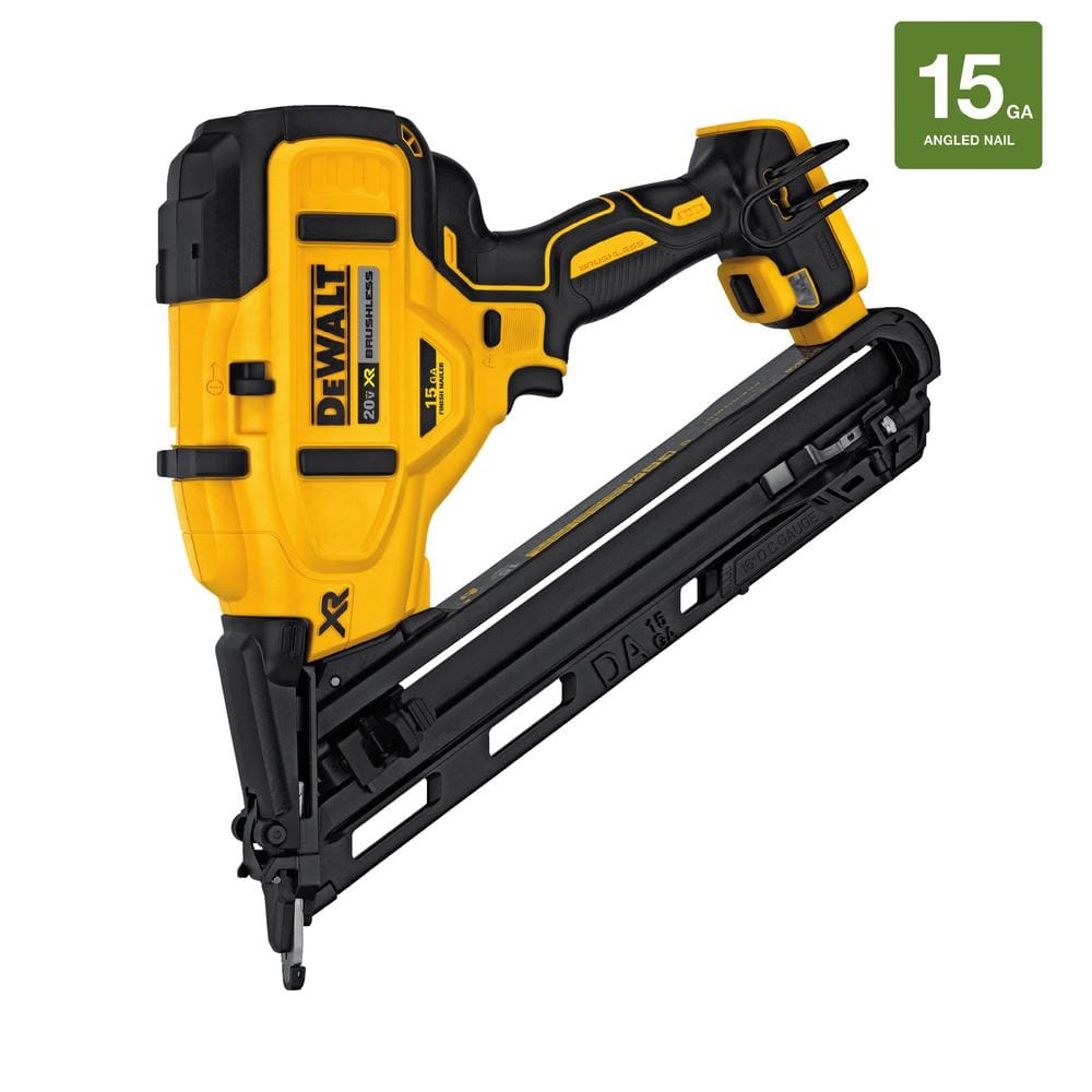 DEWALT DCN650B 20V MAX XR Lithium-Ion Cordless 15-Gauge Angled Finish Nailer (Tool Only)