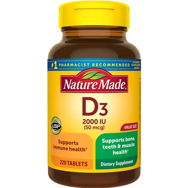 Nature Made 220-Count Vitamin D3 Tablets