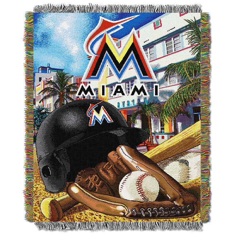 Miami Marlins Tapestry Throw by Northwest