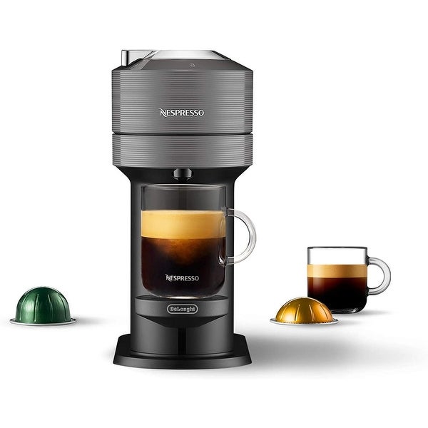 Nespresso Vertuo Next Coffee and Espresso Machine by De'Longhi， Dark Grey - - 37050448
