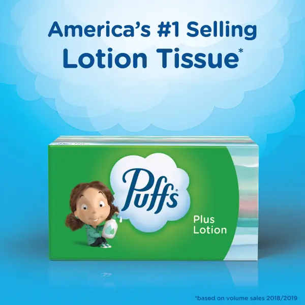 Puffs Plus Lotion 124-Count Family Size Tissues
