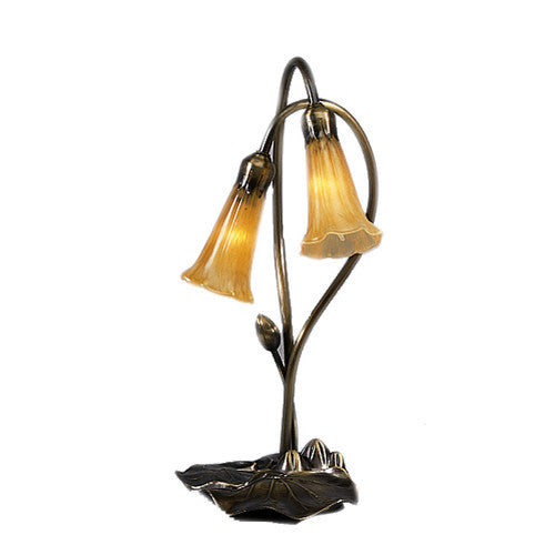 Meyda  13209 Stained Glass /  Desk Lamp from the Lilies Collection