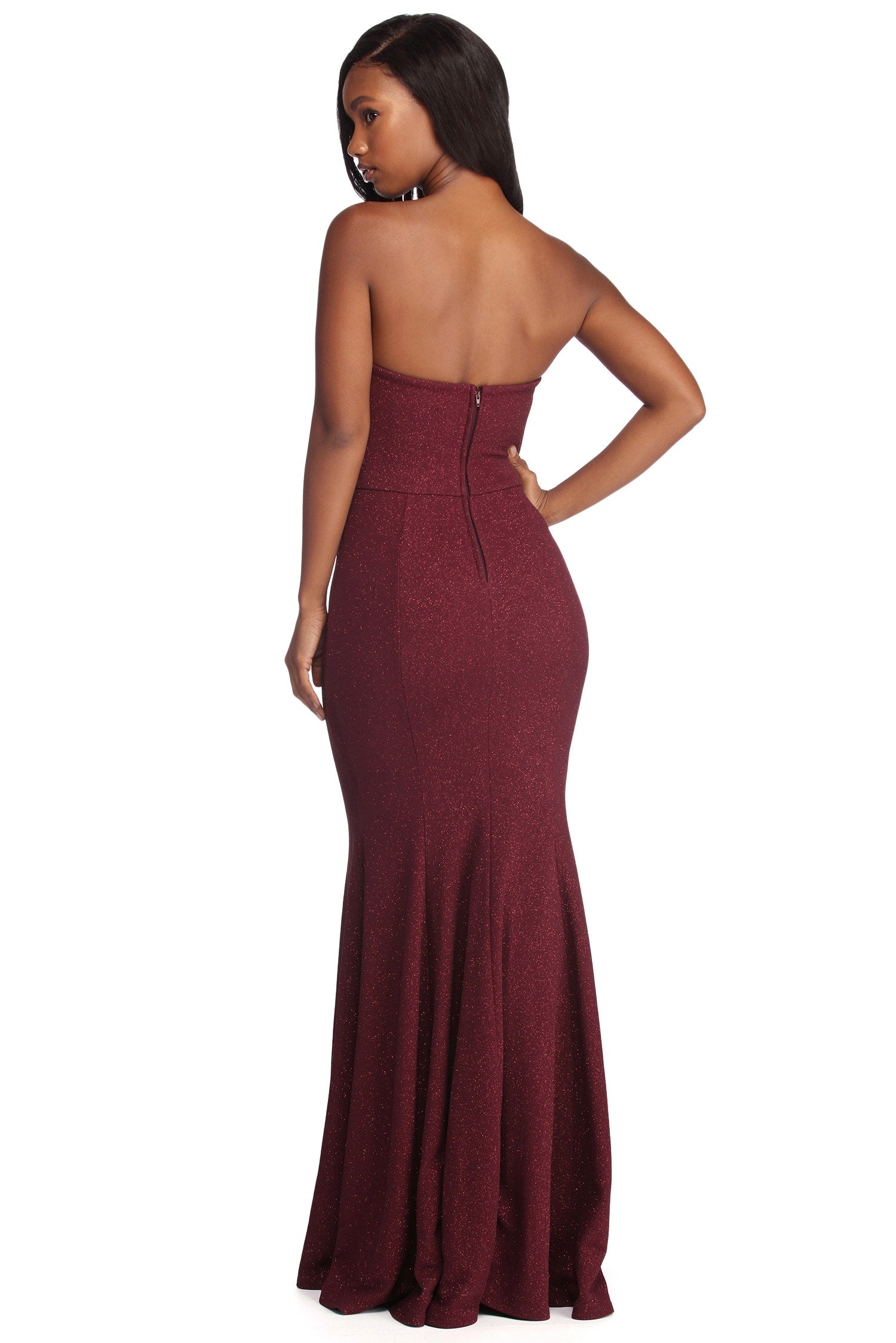 Miranda Glitter Mermaid Formal Dress