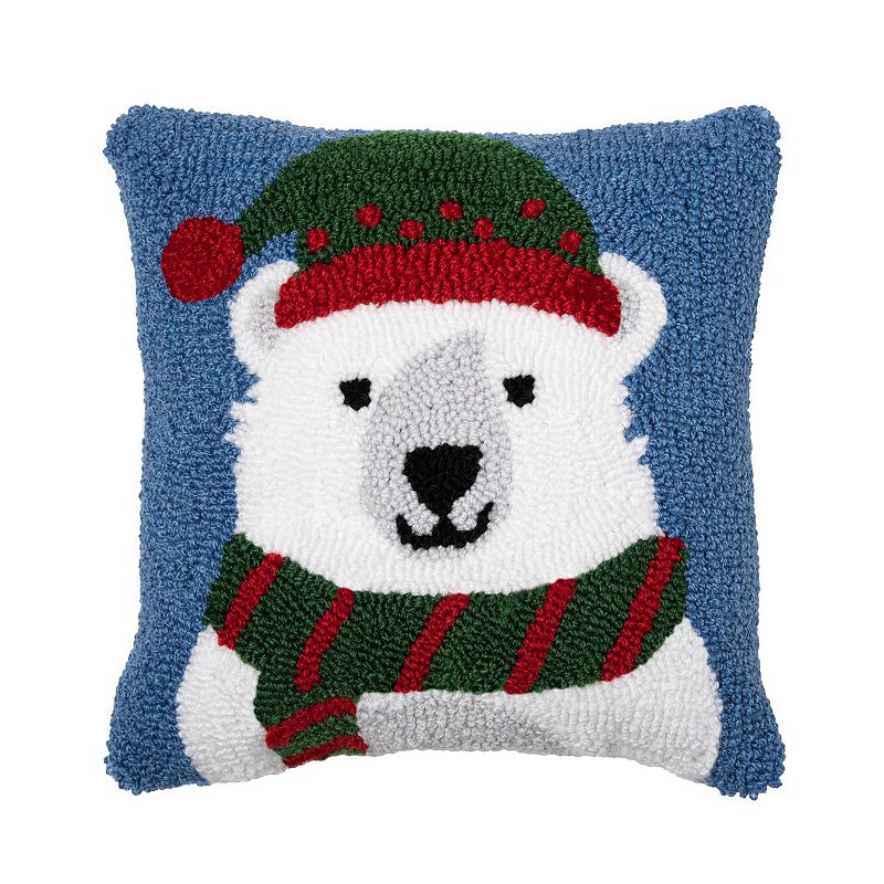 CandF Home Winter Polar Bear Throw Pillow