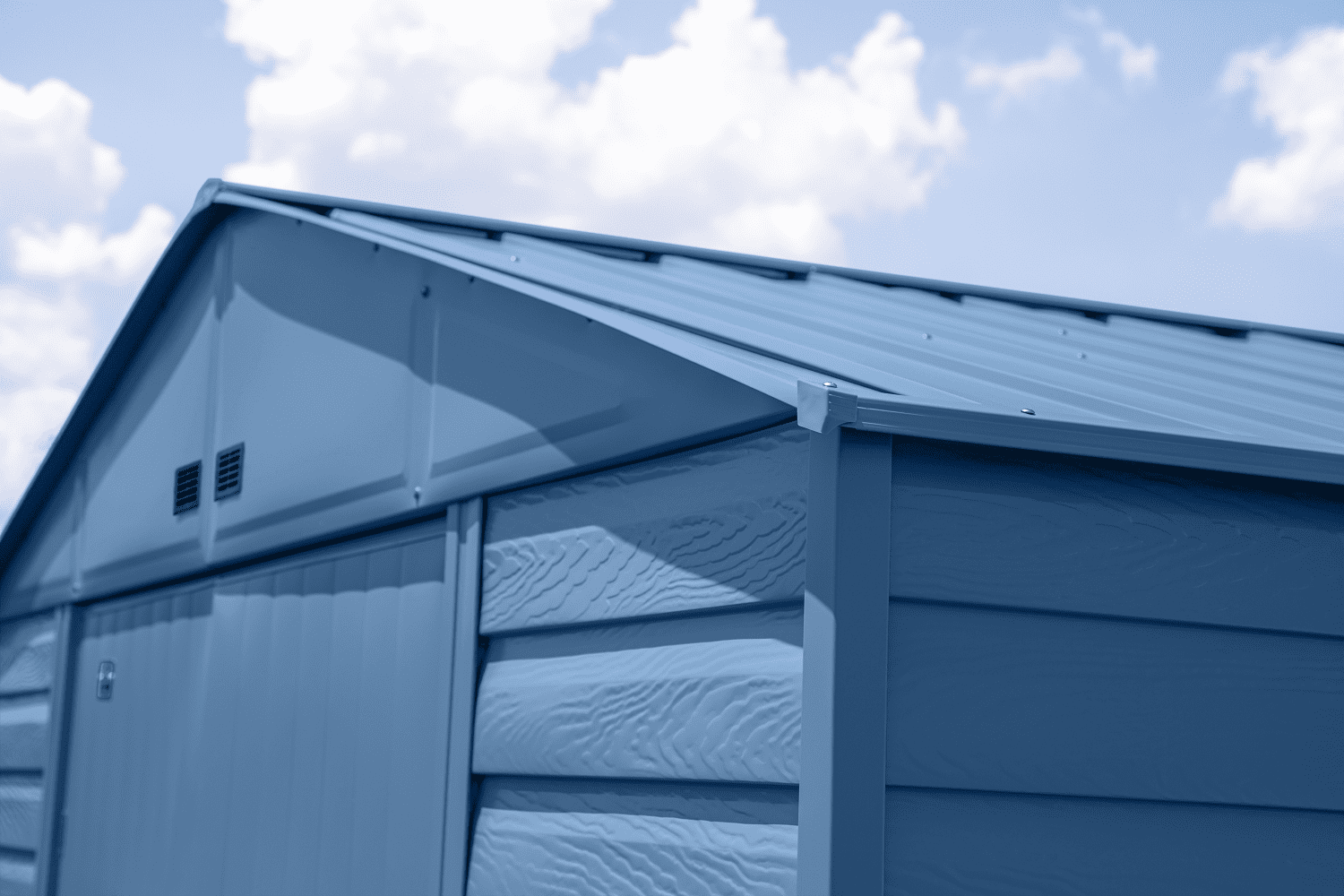 Arrow Select Steel Storage Shed, 10x14, Blue Grey