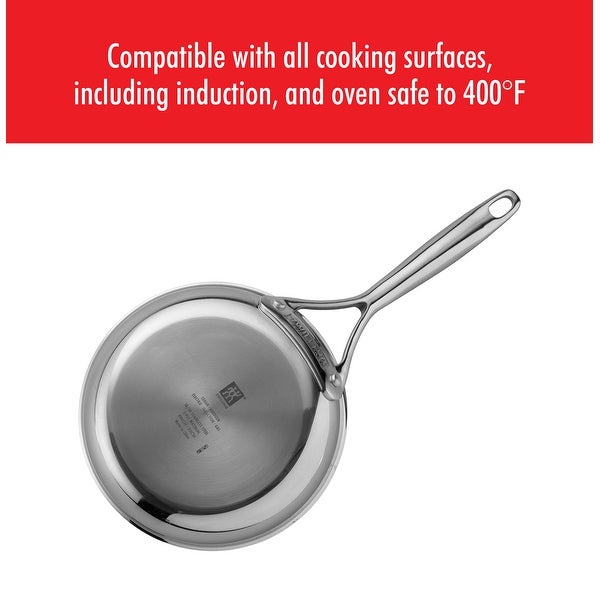 ZWILLING Energy Plus 2-pc Stainless Steel Ceramic Nonstick 10-in and 12-in Fry Pan Set