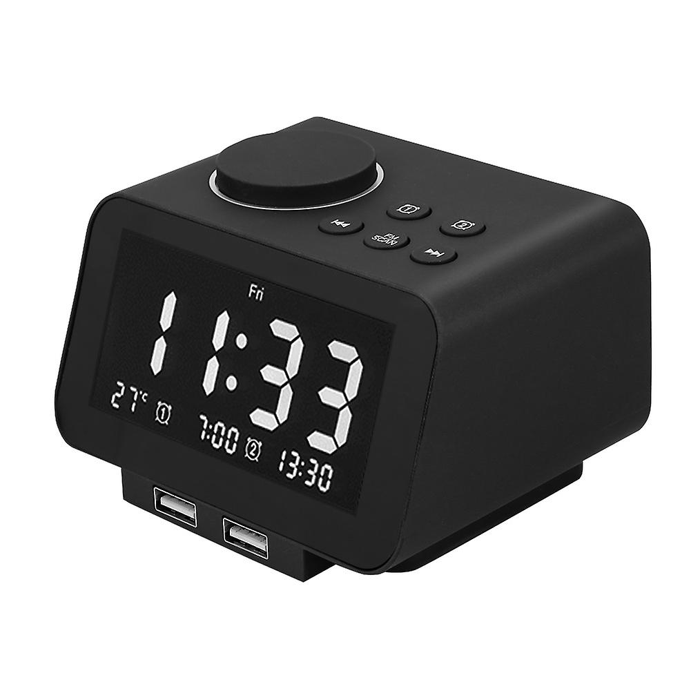 K8 Smart Intelligent Innovative Bedside Electronic Led Radio Alarm Clock 100-240v(us Plug)