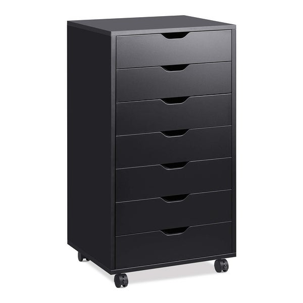 (Preferred Choice Furniture) 7 Drawer Dresser; Storage Cabinet for Makeup; Tall Chest of Drawers for Closet and Bedroom - - 37776972