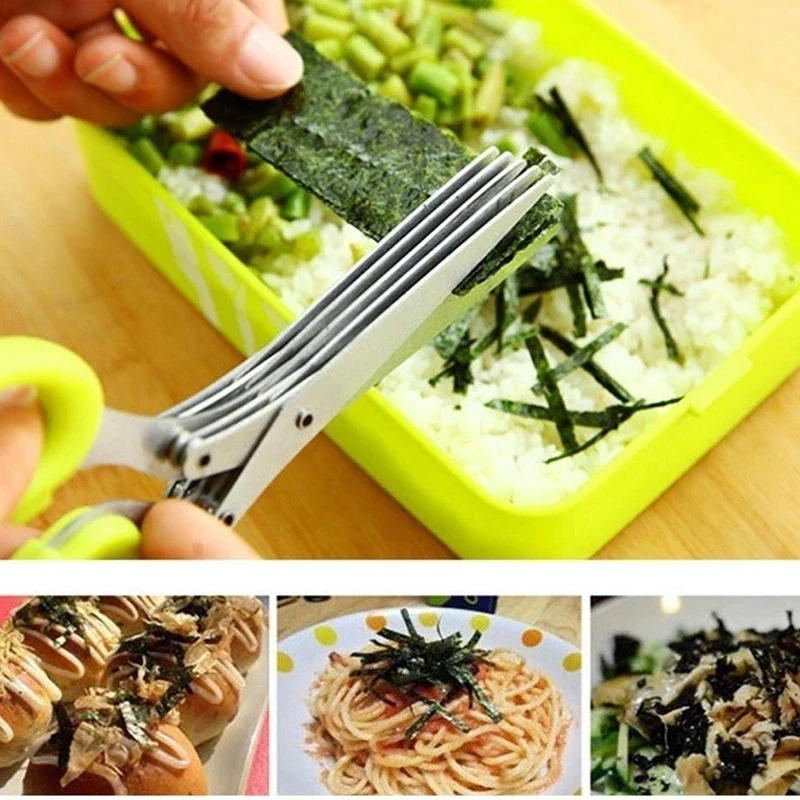 🔥BIG SALE - 47% OFF🔥 5 Blade Kitchen Salad Scissors
