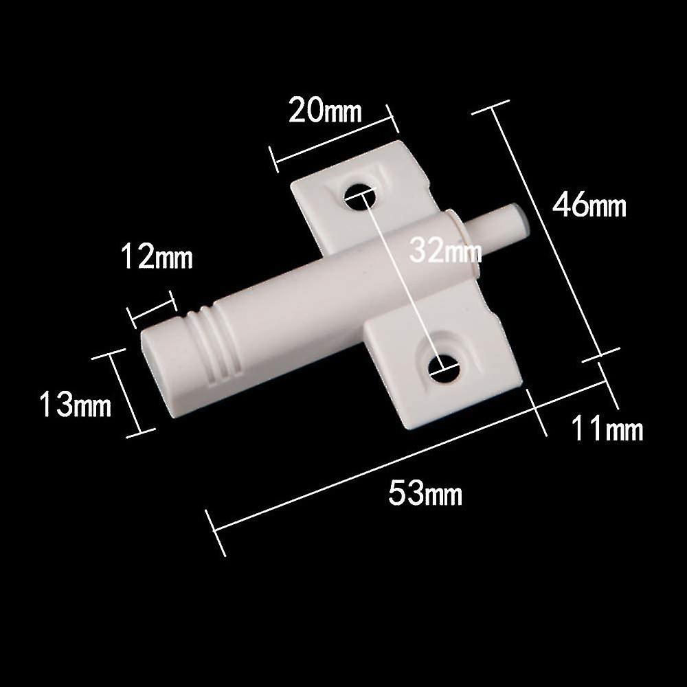 20 Pcs Kitchen Door Damper Buffer Drawer High Strength Recyclable Abs Material Reduce Noise(white+grey)