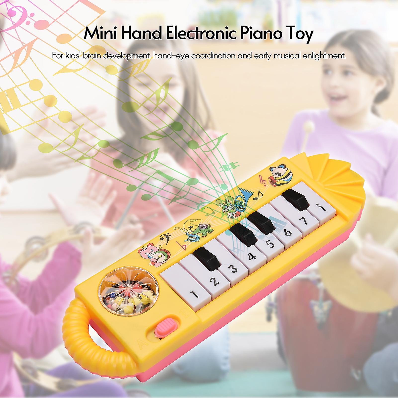 Mini 8-key Electronic Piano Toy For Children Early Musical Education Yellow