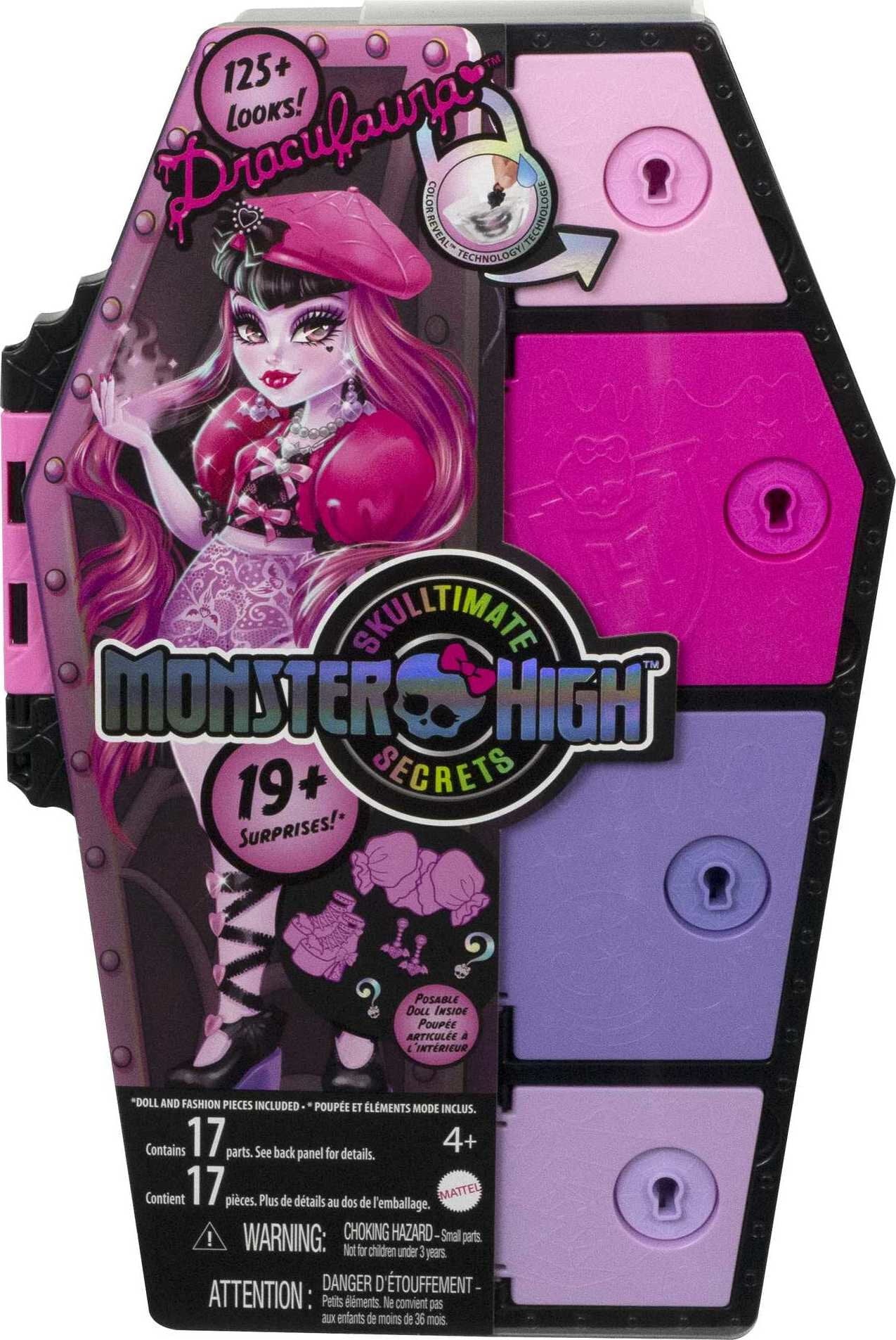 Monster High Doll and Fashion Set, Draculaura with Dress-Up Locker