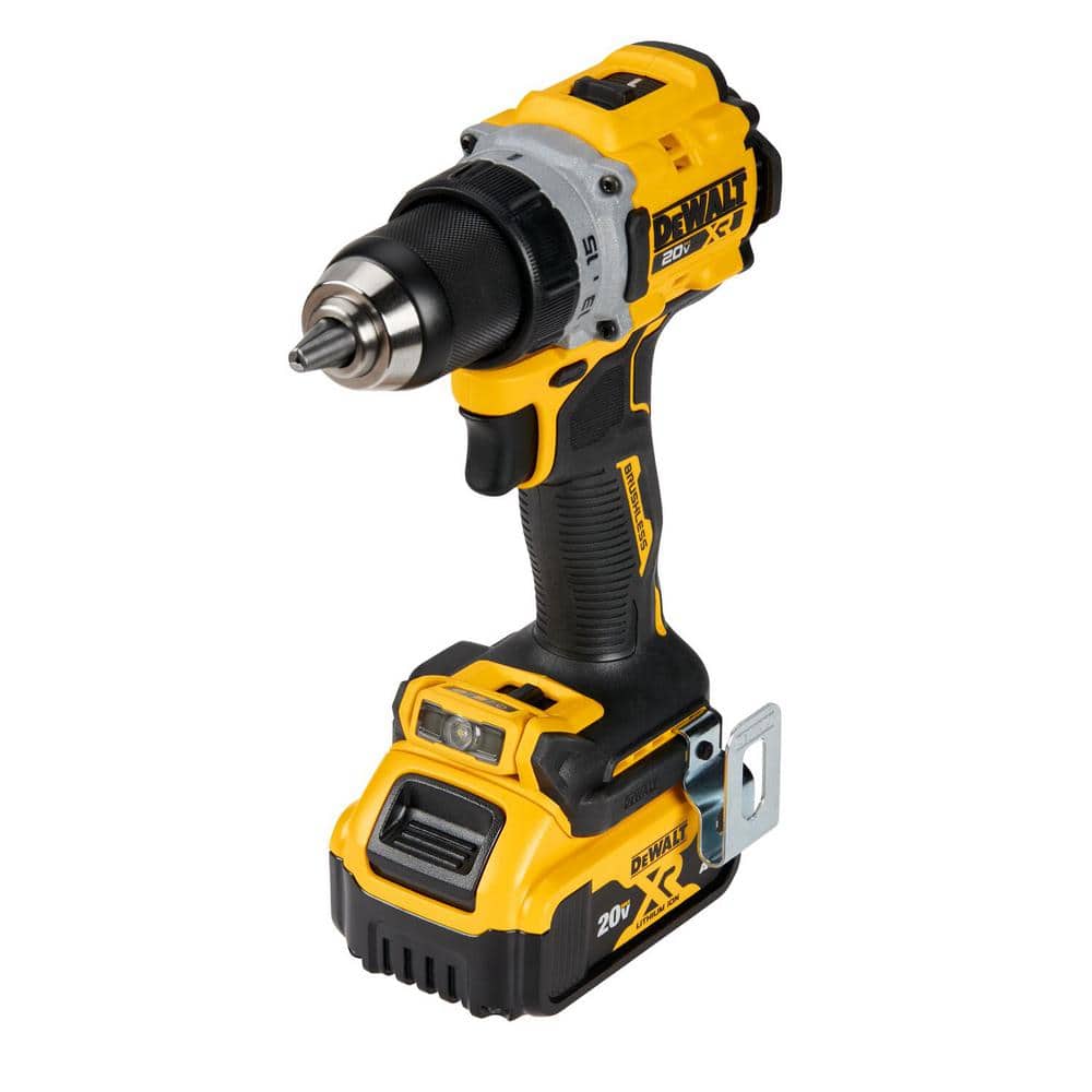 DEWALT DCD800P1 20V MAX XR Lithium-Ion Cordless Compact 1/2 in. Drill/Driver Kit， 20V MAX 5.0Ah Battery， and Charger
