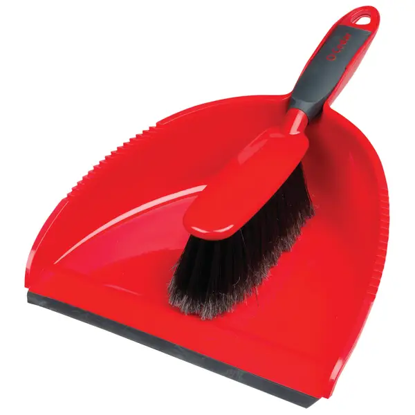 O-Cedar Snap-On Dust Pan and Brush