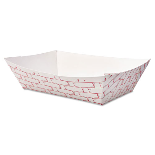 Boardwalk Paper Food Baskets | 2lb Capacity， Red