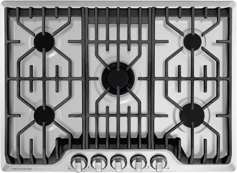 Frigidaire Professional 30 Inch 5 Burner Gas Cooktop - Stainless Steel