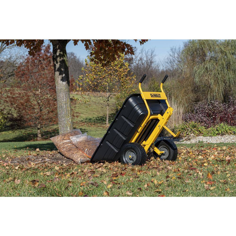 DEWALT DXTB0573 800lb/10 Cu. Ft. Swivel/Dump Cart - Convertible to Tow/Wheelbarrow