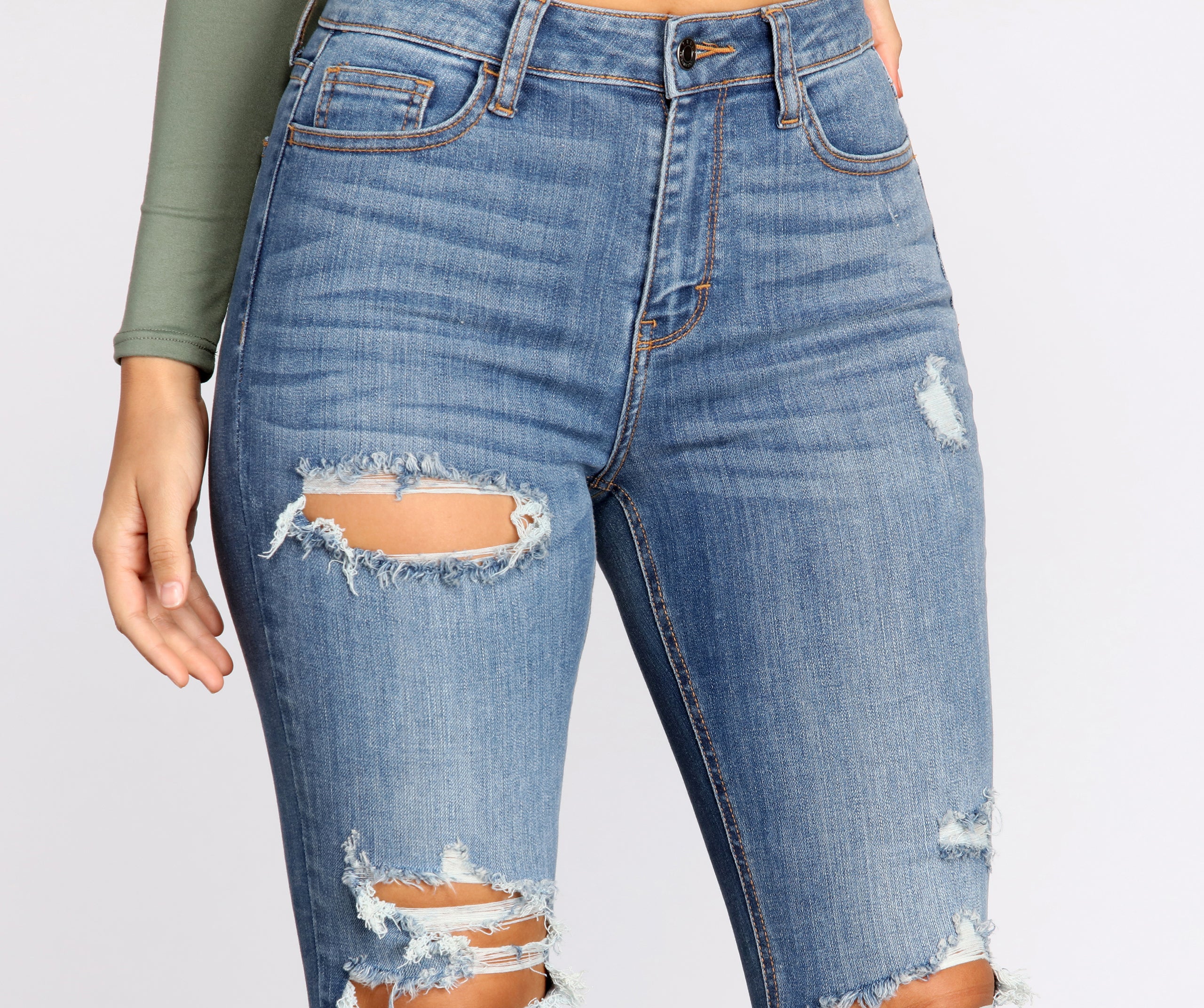 Taking Chances Cropped Skinny Jeans