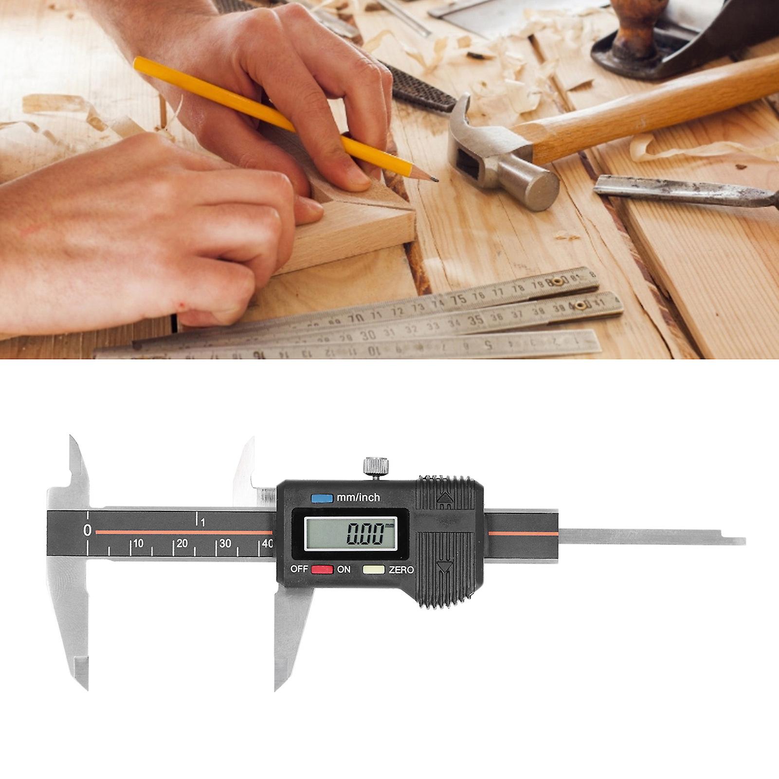 Digital Caliper Portable Electronic Measuring Tool For Mechanical Processing - Stainless Steel With Clear Reading Screen