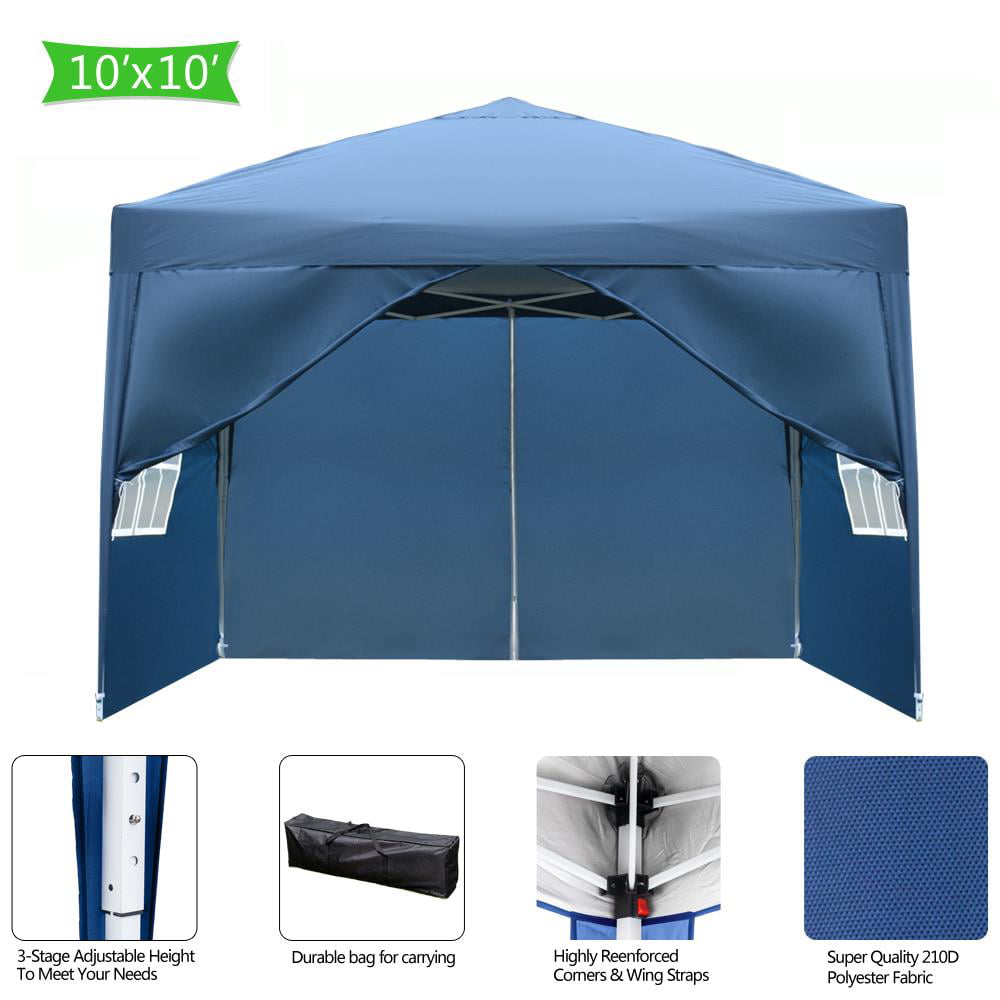 Ktaxon 10'x10' Ez Pop Up Wedding Party Tent Folding W/ Sides & Carry Bag
