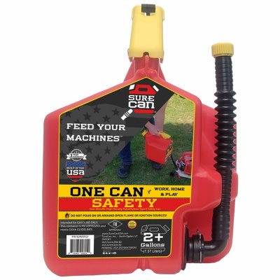 Safety Gas Can Flexible Spout 2+ Gallons
