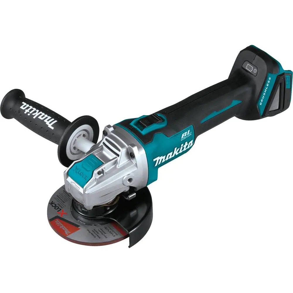 Makita XAG25Z 18V LXT Lithium-Ion Brushless Cordless 4-1/ 2 in. /5 in. X-LOCK Angle Grinder with AFT， Tool Only