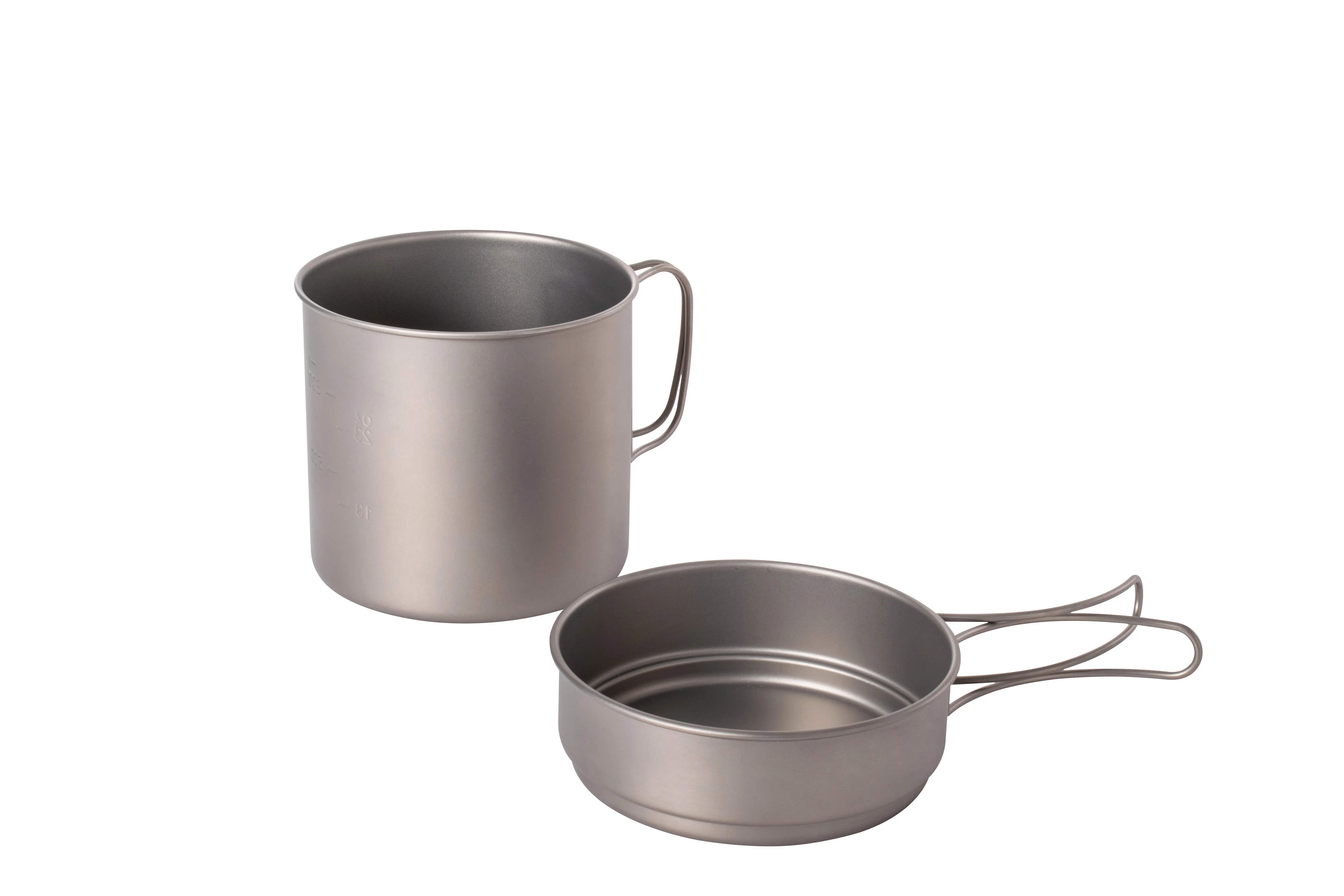 1100ml Titanium compact cookset one pot one pan