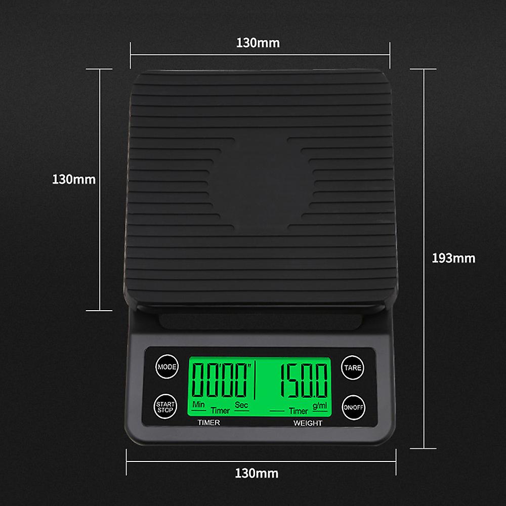 Accurate Electric Kitchen Scale，coffee Scale With Timer High-precision Kitchen Scale Mini Electronic Platform Scale Food Weighing Scale No.260218