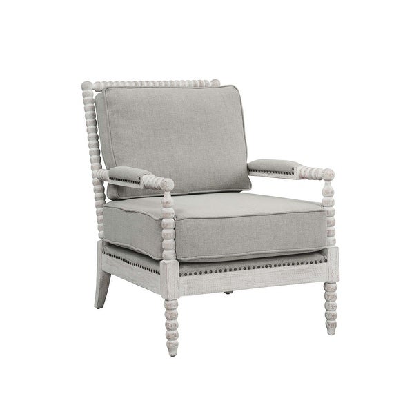 Linen Upholstered Accent Arm Chair
