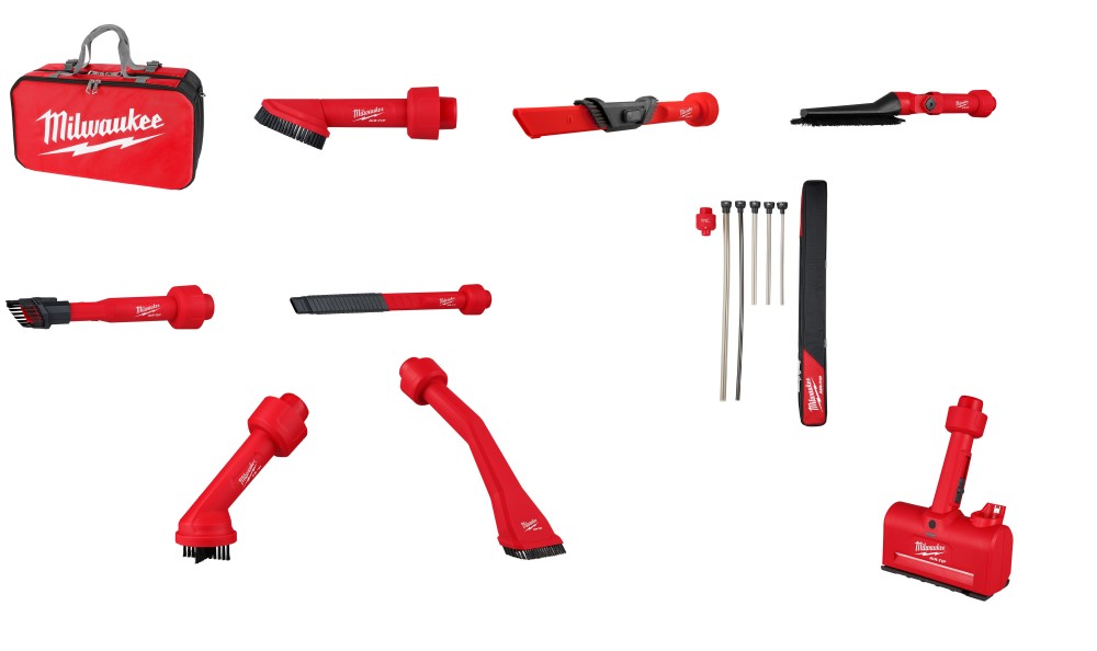 Milwaukee M12 AIR-TIP Vacuum Tool Accessories Auto Detailing Bundle