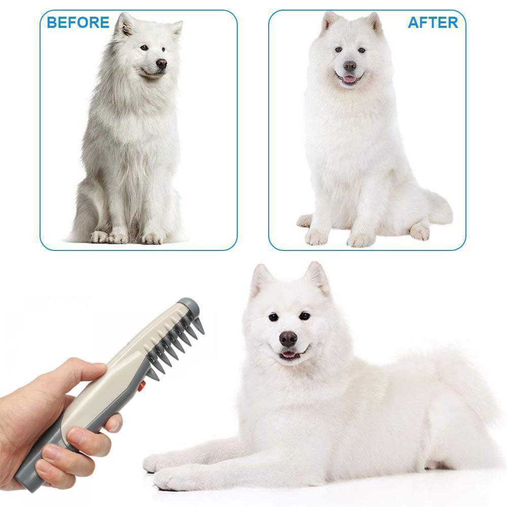 🎁  49% OF🔥🔥-ELECTRIC DOG CAT COMB HAIR TRIMMING GROOMING
