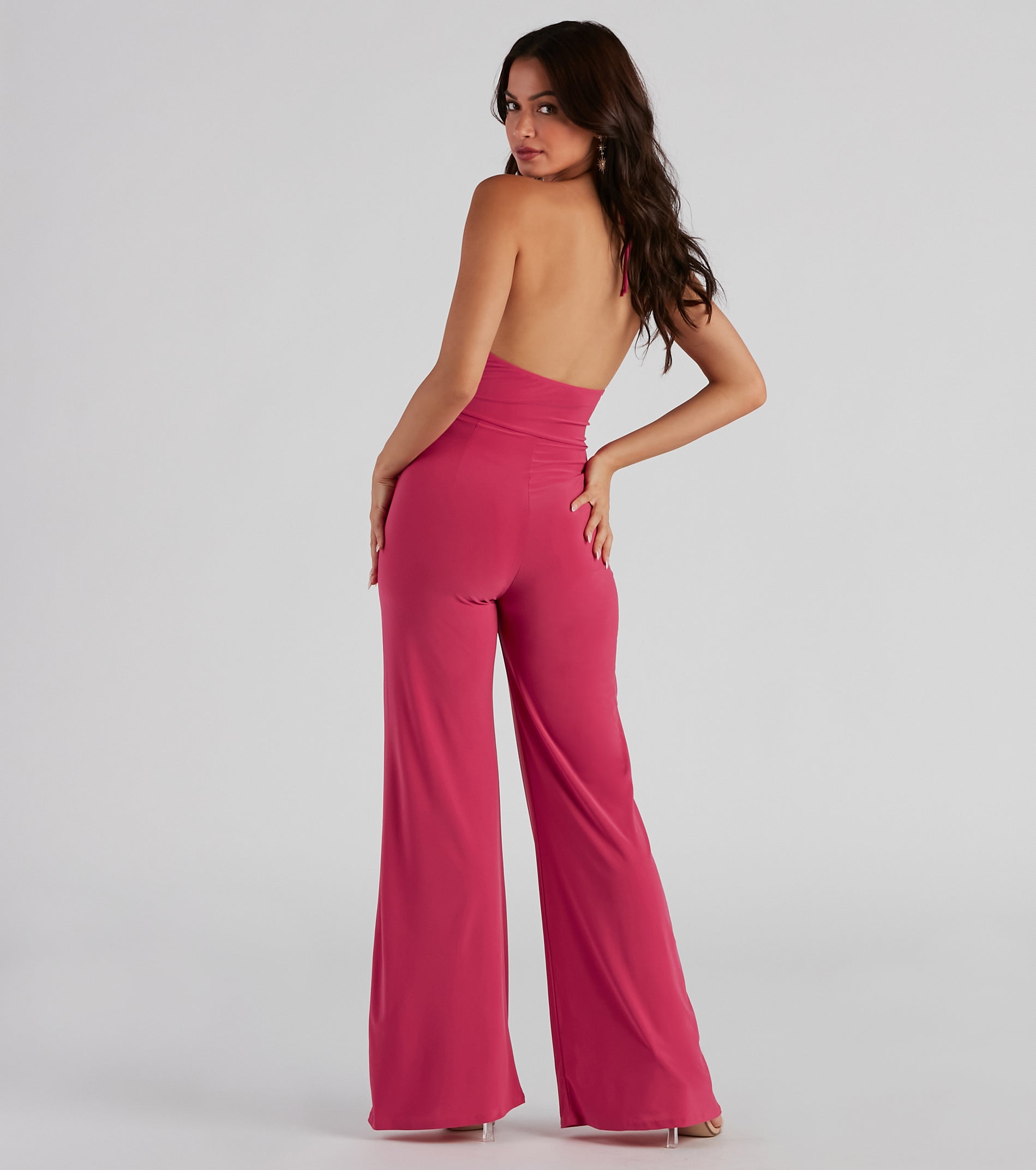 Go With The Flow Halter Jumpsuit