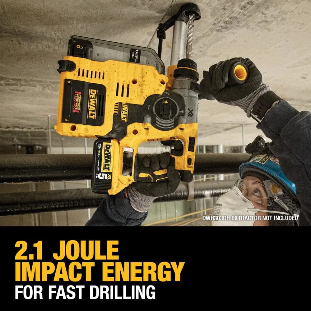 DEWALT 20V MAX XR Cordless Brushless 1 in. SDS Plus L-Shape Rotary Hammer (Tool Only) DCH273B