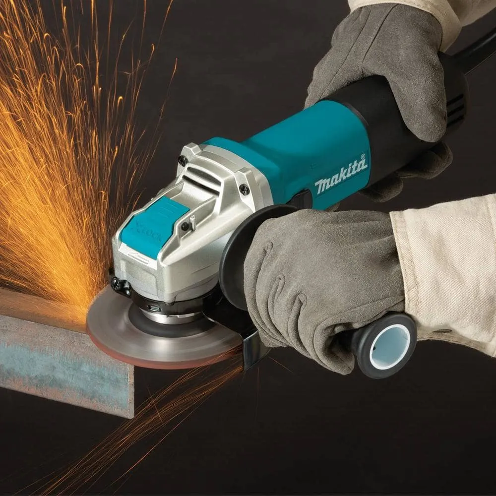Makita 7.5 Amp Corded 4-1/2 in. X-LOCK Angle Grinder with AC/DC Switch GA4570