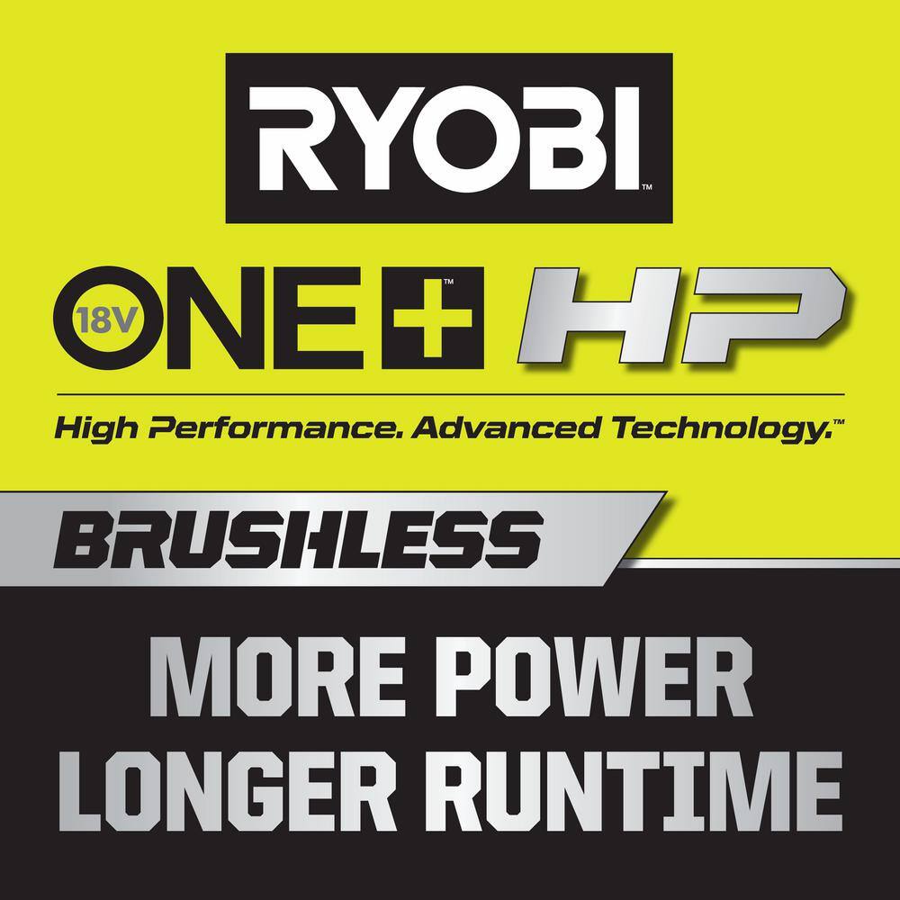 RYOBI P2580-CMB1 ONE+ HP 18V Brushless Whisper Series 8 in. Cordless Pole Saw with Extra Chain， Bar and Chain Oil， Battery， and Charger