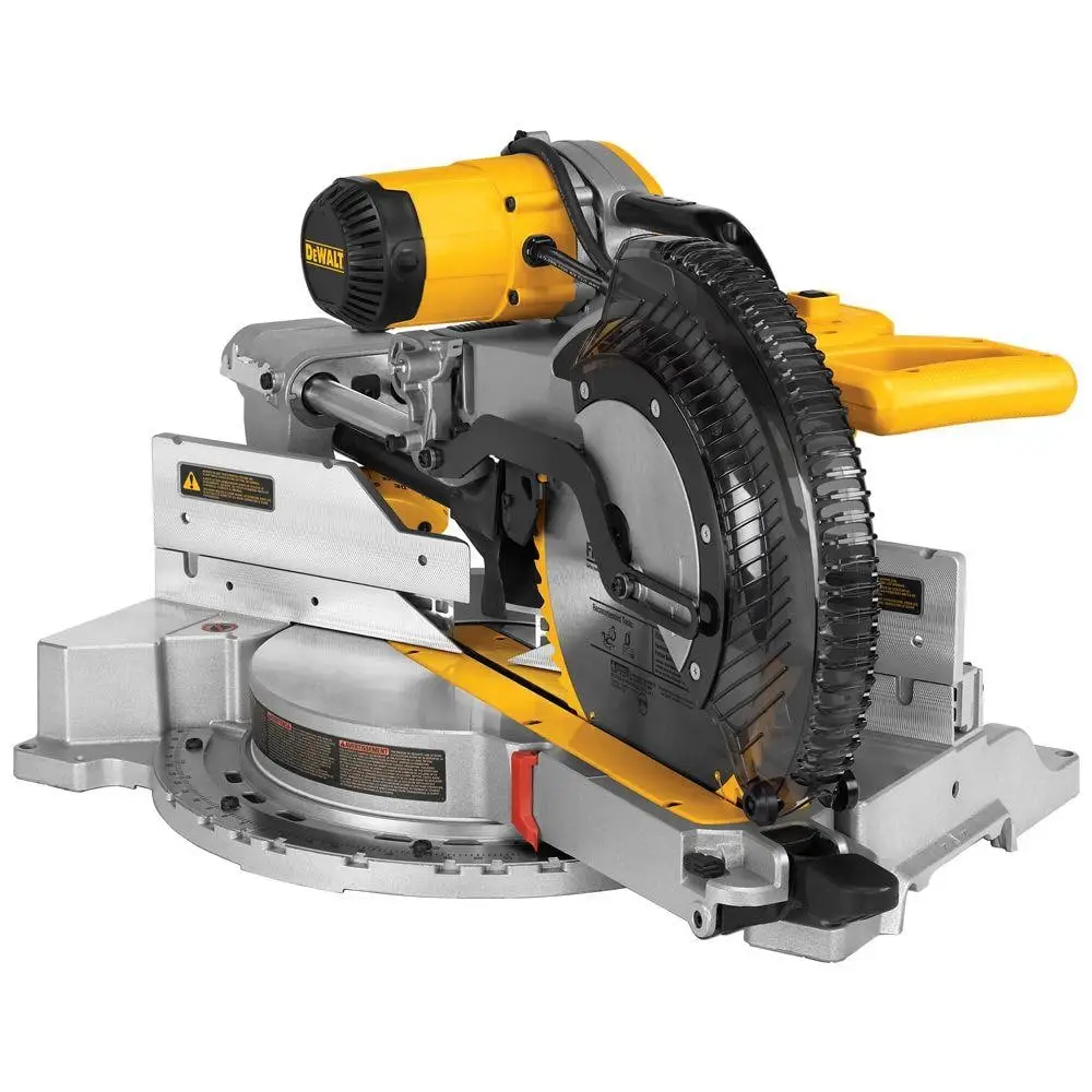 DEWALT 15 Amp Corded 12 in. Double Bevel Sliding Compound Miter Saw with XPS technology, Blade Wrench and Material Clamp DWS780