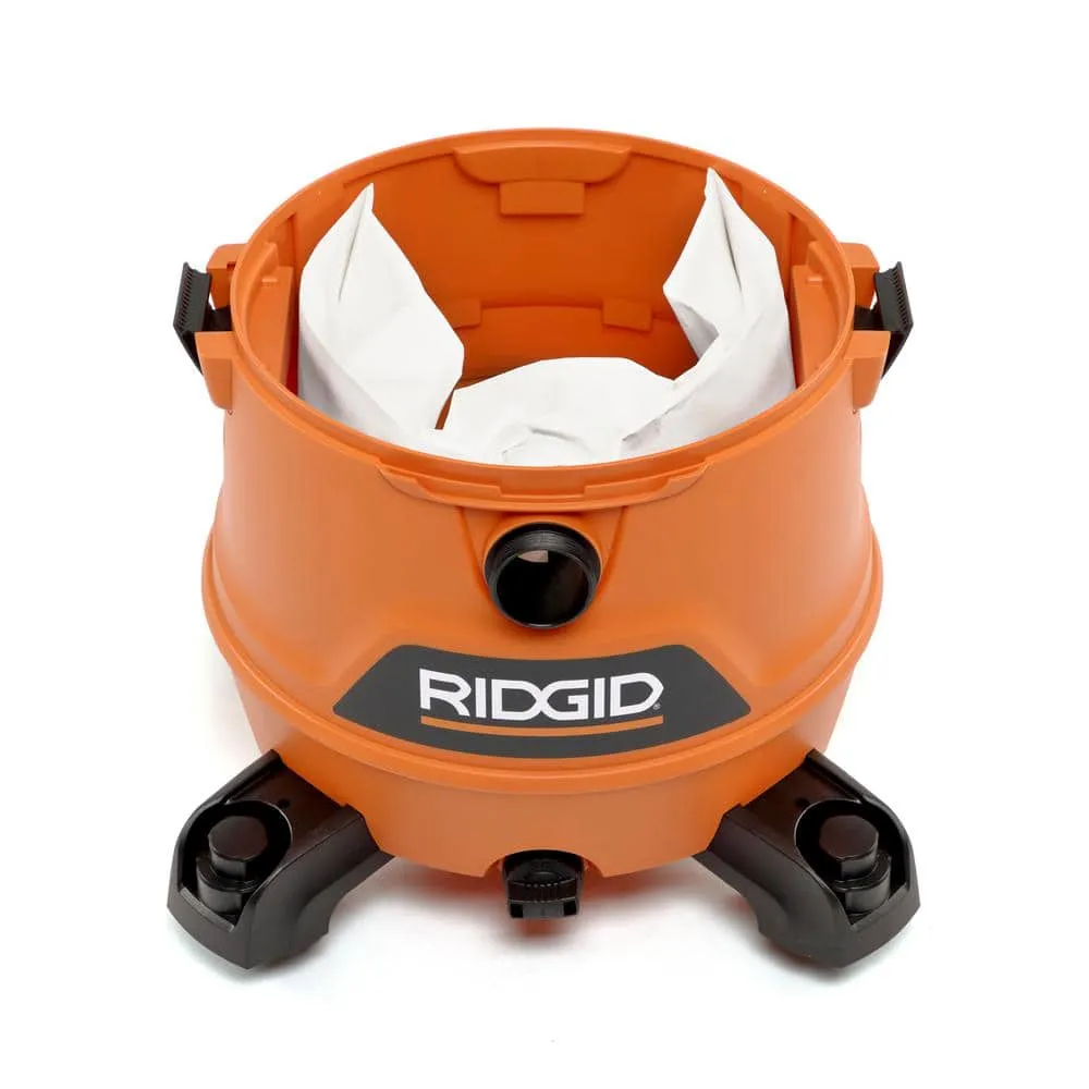 RIDGID 16 Gallon 6.5 Peak HP NXT Wet/Dry Shop Vacuum with Cart, Fine Dust Filter, Locking Hose and Accessories HD1800