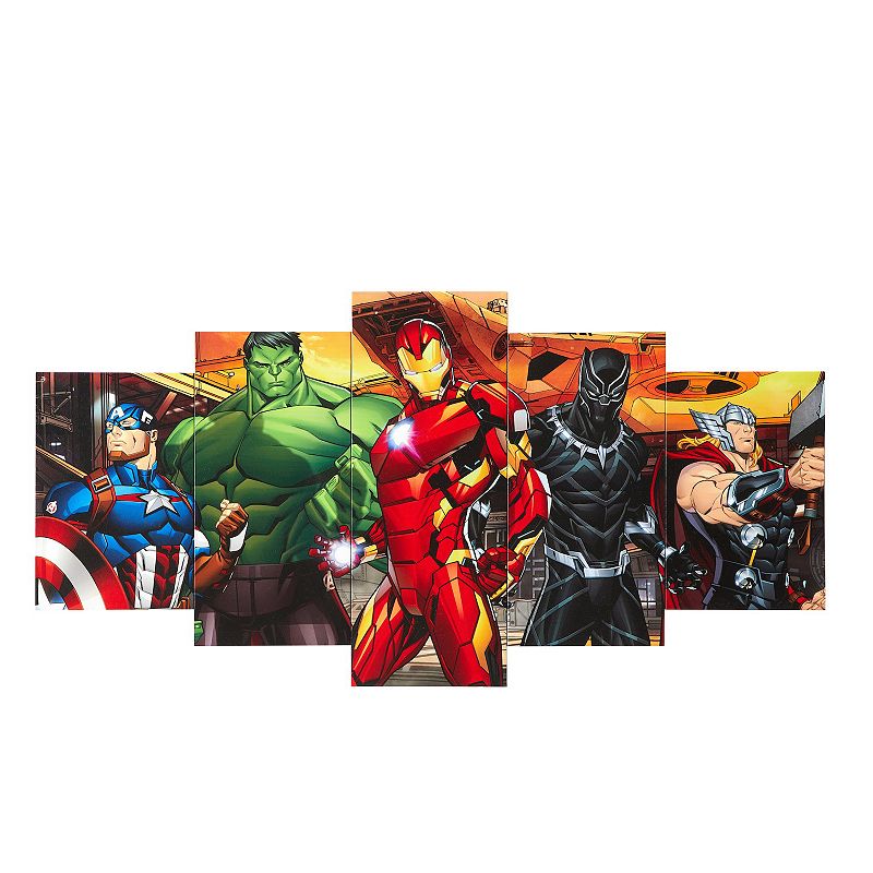 Idea Nuova Marvel Avengers Canvas Wall Art 5-piece Set