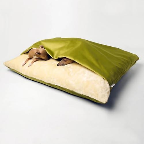 Kennel Winter Warm Cat Nest Removable And Washable Sleeping Bag Sleeping Pad Pet Supplies Dog Cushion Large Home Soft Sofas，green