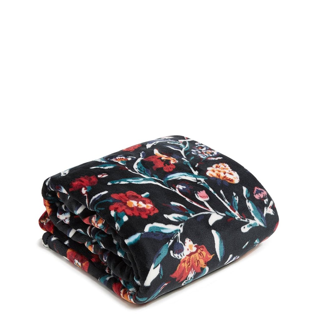 Vera Bradley  Plush Throw Blanket in Perennials Noir