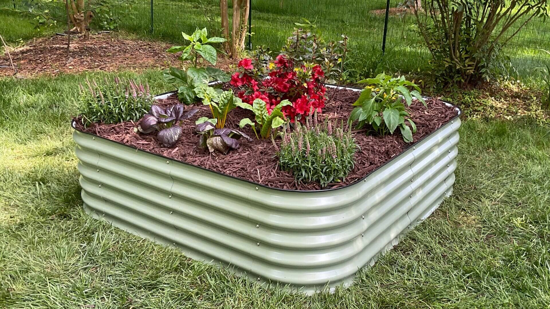 VegHerb's 9-in-1 Metal Raised Garden Bed (17