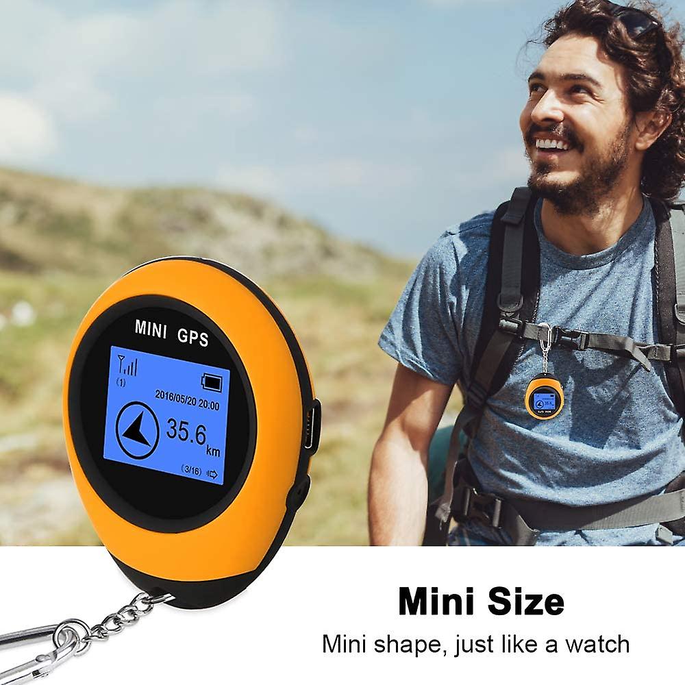 Mini Gps Navigation， Portable Outdoor Positioning Detector (orange)