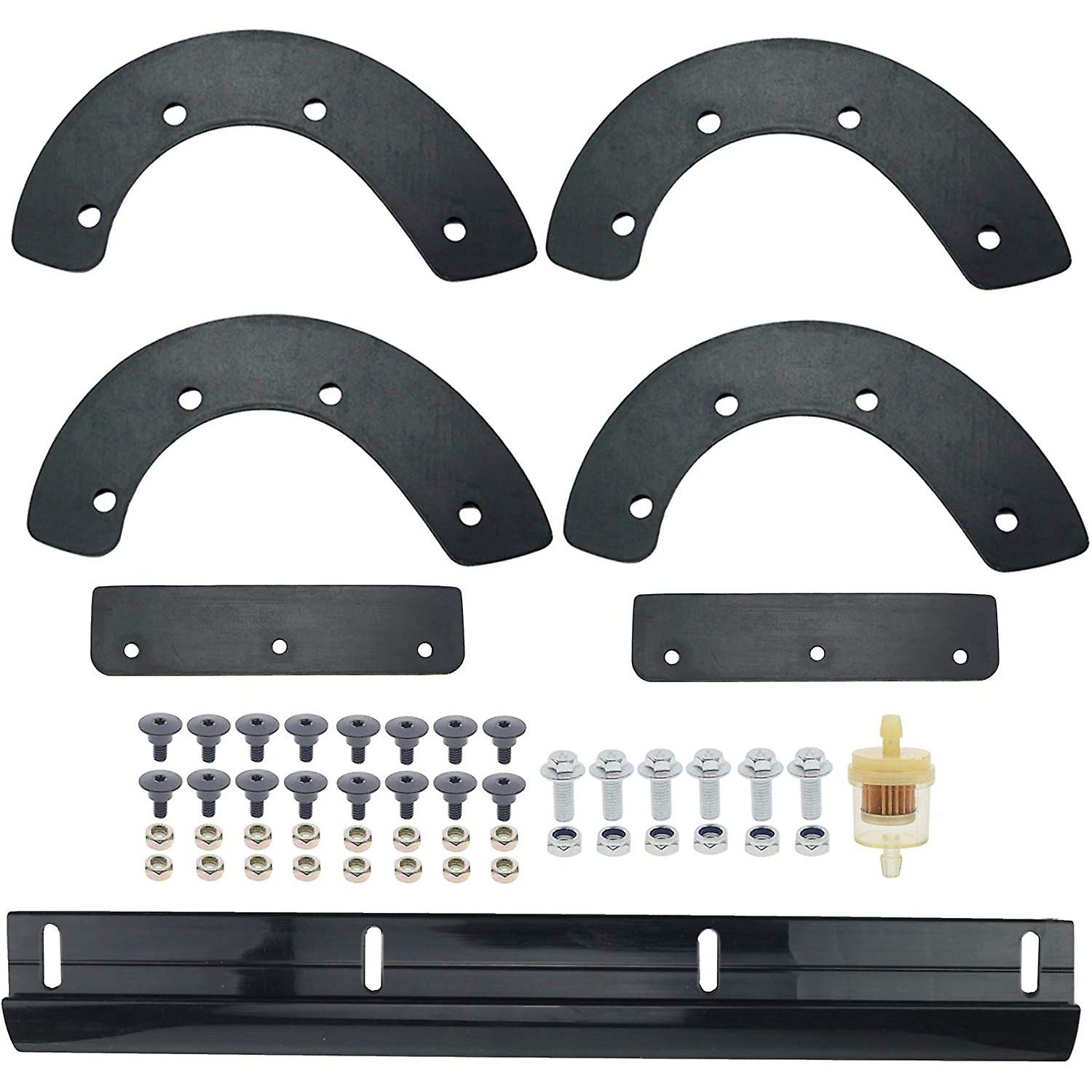 Paddles And Scraper Set For Honda Snowblower 72523-747-000 72522-747-000 72521-747-000 Replace Hs521 Hs561 Snow Blower With Hardware Kit